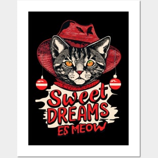 Sweet Dreams Cat Freddy Halloween Vintage Posters and Art